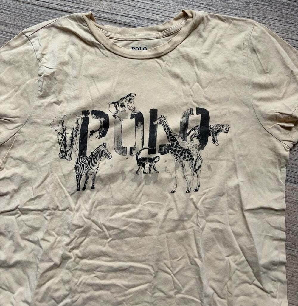 Polo Ralph Lauren Safari Jungle Animals Logo Graphic T-Shirt